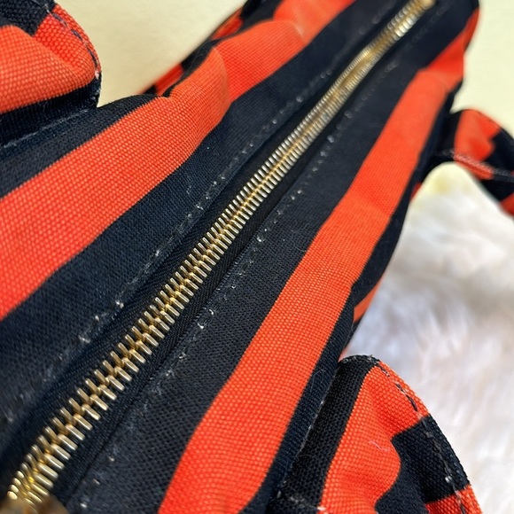 💯Authentic PRADA Canapa Striped Tote Arancio🍀 - Picture 9 of 15